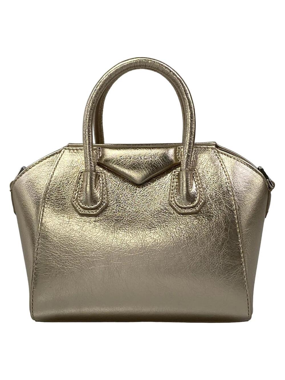 Givenchy Antigona Mini Gold Leather #358632G12B